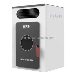 Wood Pellet <b>Stove</b> Fireplace Freestanding High Performance Cylindrical Pellet Indoor Heating 8KW Contemporary Bathroom 7.5Kg Fuel - Product Image 1