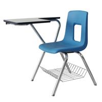 Meubles de classe personnalisables, bureau et chaise combinés en plastique rigide pour la formation des étudiants