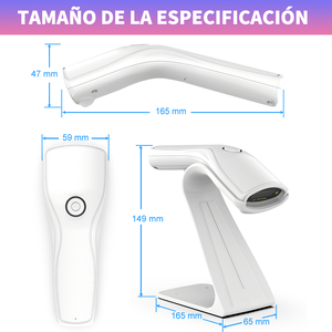 Lector de Código de Barras Xincode 1D 2D, Lector de Código de Barras Inalámbrico USB, Escáner de Código de Barras BT - Product Image 5