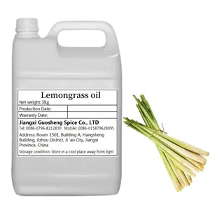 Wholesale Bulk Supply of Natural Organic Lemongrass Essential Oil Plant Distillation Extract for Aromatic Skin Treatment Usage