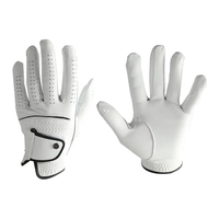 Guantes de Golf Premium de Piel Cabretta para Mano Izquierda, Impermeables, Antideslizantes, Transpirables, con Logotipo Personalizado Bordado