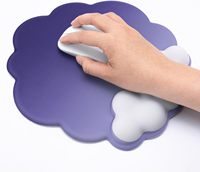 Tapis nuageux pour repose-poignet de clavier violet, tapis de souris Cloud avec repose-poignet tapis de souris ergonomique avec support de poignet