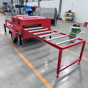 Scie à bois mobile à essence à double lame pour le dégrossissage des panneaux et le travail du bois - Product Image 4