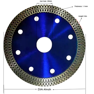 CHANGLI Disque Diamant Turbo Maillé 106 mm (4 Pouces) pour Meuleuse d'Angle, Coupe Carreaux Céramique et Porcelaine - Product Image 2