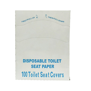 Housses de siège de toilette jetables, 100 pièces, solubles dans l'eau, blanches, biodégradables, pour les voyages et les toilettes publiques - Product Image 4