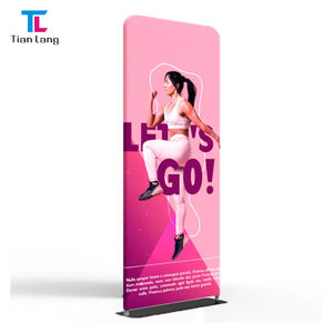 TianLang <b>Double</b> Sided Printing Banner Stand New Design Tension Fabric Photo Display Stands Photo Booth <b>Pillow</b> Case Trade Shows - Product Image 2