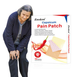 Venta al por mayor de fábrica: Parche de Capsicum Chino 8x13cm, Adhesivo Médico para Alivio del Dolor de Espalda, Parche Poroso de Pimienta para el Dolor Corporal Enokon - Product Image 4