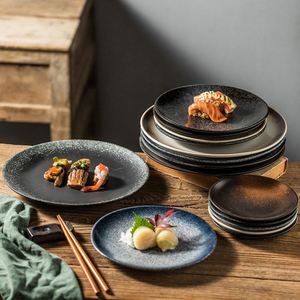 Hotel Restaurants Japanese Design 6 Inch <b>Ceramic</b> Dinnerware Round Dishes Steak <b>Plates</b> Under Glazed Stoneware Dinner <b>Plate</b> - Product Image 1