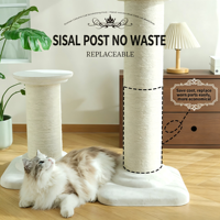 Arbre à chat écologique avec poteau à gratter en sisal naturel, niche en peluche, perchoir stable, faible MOQ, marque privée