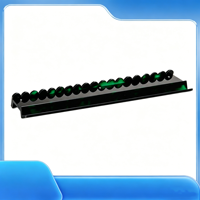 Règle magnétique en acrylique en forme de U, motif écaille de tortue, pour manipulation de tuiles de Mahjong, organisateur de cartes tout-en-un, facile à nettoyer, universel pour Mahjong