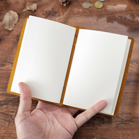 Carnet de voyage compact A7 en cuir véritable Crazy Horse rétro, 100 feuilles, idéal pour journal, carnet de croquis ou cadeau