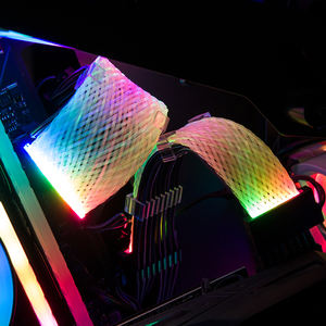 Qingsea Rgb Argb <span class=keywords><strong>3</strong></span>*8(6 + <span class=keywords><strong>2</strong></span>)Pin Synchroon Beheer Gevlochten Mouwen Verlengde Psu Kabel Kit 18awg Draadmeter Op Voorraad - Product Image 6