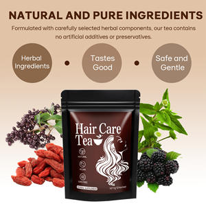 Bolsas de té de hierbas nutricionales OEM/ODM para el bienestar del cabello 13 productos botánicos con Eclipta y <span class=keywords><strong>Ligustrum</strong></span> - Product Image 4