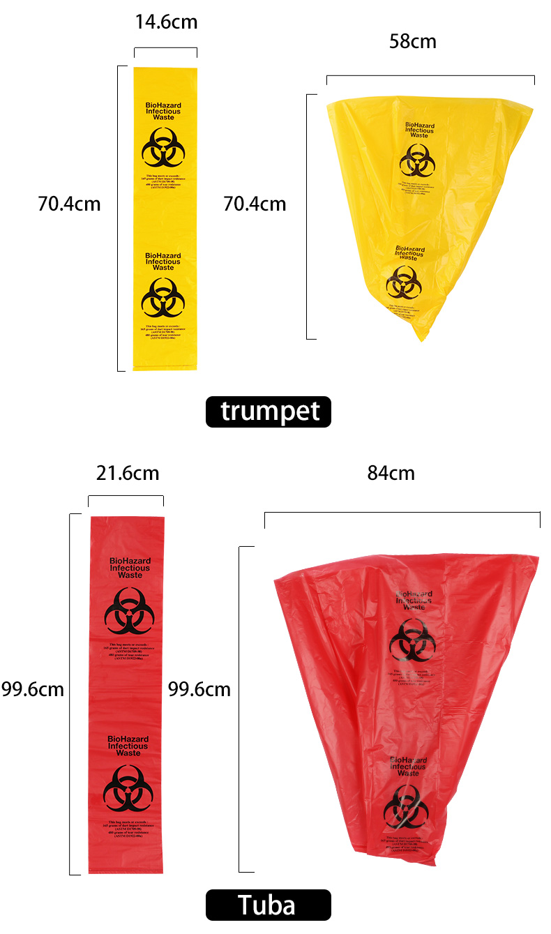 Biodegradable autoclave biohazard bag with specimen transport bag