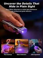 Lampe torche LED multifonctionnelle avec pointeur laser vert et lumière UV, torche EDC rechargeable pour l'inspection en camping en plein air