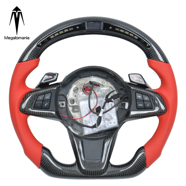 Custom Alcantara Carbon Fiber Steering Wheel for BMW G20 G29 Z4 G05 G01 G06 G38 G30 Led m Steering Wheel