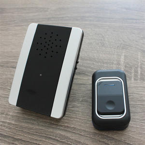 LUCKARM Sonnette sans fil noire Sonnette à batterie Haute qualité Melody <span class=keywords><strong>Carillon</strong></span> DC Ring Doorbell - Product Image 2