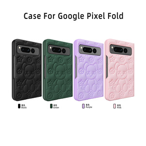 เหมาะสำหรับโทรศัพท์พับได้ Google Pixel Fold ที่มีดีไซน์รูปหมีการ์ตูน และป้องกันการตกกระแทก - Product Image 5