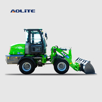 AOLITE E615 chargeuse sur pneus CE commande électrique hydraulique compacte chargeuse sur pneus tout terrain mini pelle petite frontale articulée