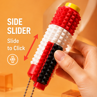 Porte-clés multifonction 5-en-1 : Jouet sensoriel anti-stress, clicker, spinner, slider – Cadeau promotionnel portable, couleur personnalisable