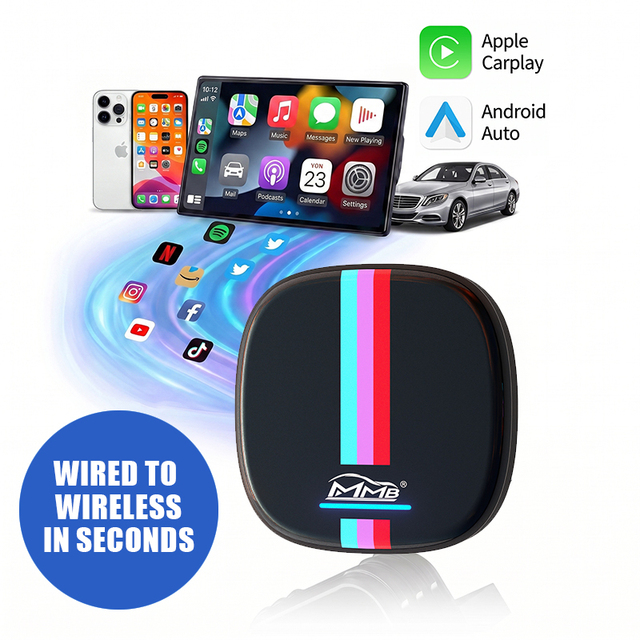 BMW Wireless CarPlay Adapter Android Auto AI Box 8GB 128GB Retrofit Upgrade Multimedia Smart Box Plug Play OEM Custom Factory
