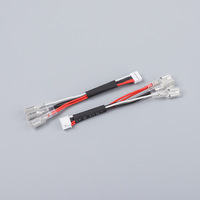 Harness Kabel Merah Hitam Putih Kustom dengan Konektor Plastik Putih dan Terminal Lepas Cepat Transparan untuk Papan Kontrol
