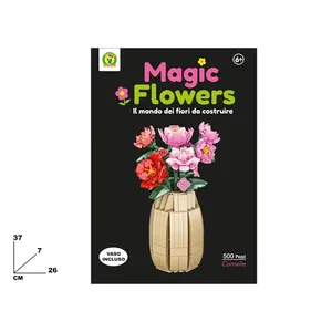 Set de Construcción de Flores Mágicas Camellias, 500 Piezas, Incluye Jarrón, para Mayores de 6 Años - Product Image 1