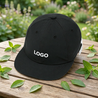 Gorra de Golf de 6 Paneles con Visera Plana, Ajustable con Cuerda, Logotipo Bordado Personalizado, para Deportes, Running, Secado Rápido
