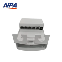 Répéteur Extenseur PoE Gigabit Extérieur 5 Ports Plug and Play Empilable Étanche Sans Alimentation Nécessaire IEEE 802.3af/at Caméra IP CCTV