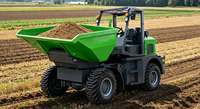 Mini Front Loader Wheel Loader Yuchai Diesel 37kW 1.6m Bucket 4WD Efisiensi Tinggi Garansi 1 Tahun