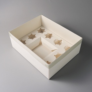 Caja de Regalo de Cartón Decorativo de Alta Calidad de 1 mm de Grosor para Donuts, Cupcakes, Bento, para Empacar Alimentos - Product Image 1
