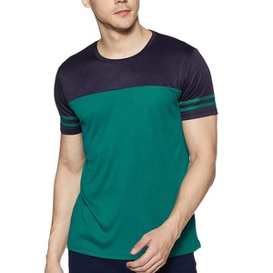 เสื้อยืดผู้ชายคอโอ แขนสั้น ทรงปกติ แต่งขอบตัดสี สไตล์ลำลอง รับสกรีนโลโก้ เสื้อยืดผู้ชายคุณภาพสูงจากซัพพลายเออร์ - Product Image 1