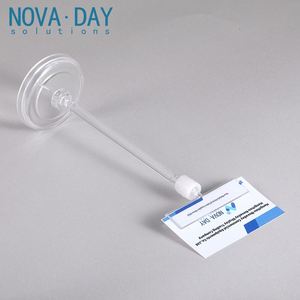 Novaday Supermarkt Draaibare Plastic Doorzichtige Pop Clips Prijskaartje Display Rack Adverteren Display Bord Houder - Product Image 4