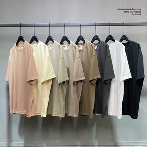 Camisetas de hombre de moda extragrandes de punto estampado de 280 g/m² de secado rápido y antiarrugas con hombros caídos, personalizadas y de envío rápido - Product Image 1