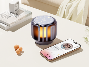 KUANGXIANG Produits les mieux classés 2025 Cadeau Lampe d'ambiance chaude Haut-parleur BT avec minuterie Aide au sommeil Machine à bruit blanc - Product Image 5