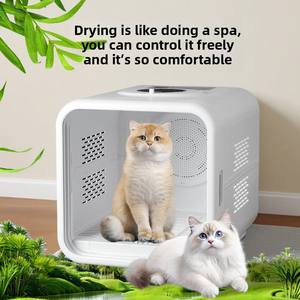 مجفف حيوانات أليفة آمن وبسيط الاستخدام بسعر منخفض مع صندوق تجفيف كهربائي ذكي للقطط والكلاب بعد الاستحمام - Product Image 1