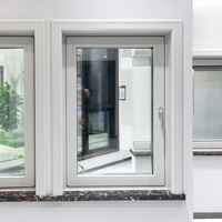 Nouvelle Arrivée Fenêtres à Battants en Aluminium à Double Vitrage Certifiées CE avec Moustiquaire Magnétique Écoénergétique pour Cuisine, Salle de Bain, Hôtel