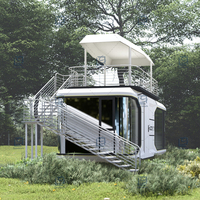 Maison de navire préfabriqué Pack plat Maison de capsule mobile Maison mobile Structure en acier Maison de capsule spatiale chez l'habitant