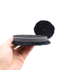 Corée Offre Spéciale chèvre Da laine tampon de polissage 5 pouces coupe lourde <span class=keywords><strong>voiture</strong></span> soins noir laine tampons de polissage - Product Image 4