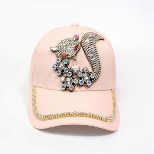 Casquette de baseball ajustable en jean avec strass et motif lettres, style cowboy, protection solaire, vente en gros - Product Image 4