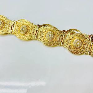 C <span class=keywords><strong>Ceinture</strong></span> <span class=keywords><strong>Marocaine</strong></span> Chaîne de Taille Femmes Caftan <span class=keywords><strong>Ceinture</strong></span> Or <span class=keywords><strong>Argent</strong></span> Couleur Strass Cristal Bijoux De Mariage Punk Nouveau - Product Image 3