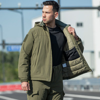 Veste matelassée tactique camouflage épaisse pour homme, respirante, imperméable, chaude et légère, idéale pour l'extérieur en automne/hiver