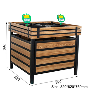 Étagère de présentation de fruits et légumes pour supermarché, robuste, durable, à installation rapide, double face, haute luminosité - Product Image 6