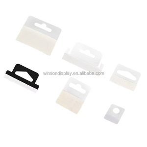 Factory Wholesale Plastic Self <b>Adhesive</b> Hang Tab Production Hang Plastic Self-<b>Adhesive</b> Folding Hang Tabs for Retail - Product Image 1