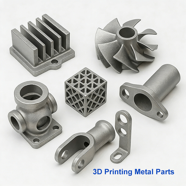 Custom Metal 3D Printing Service Titanium Inconel Stainless Steel Parts DMLS Rapid Manufacturing Additive Manufacturing