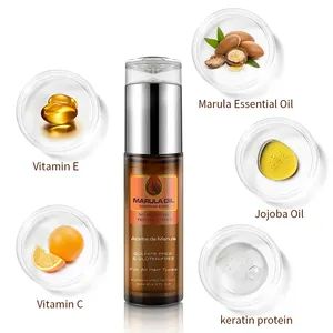 Best Hair Care Treatment Moisturizing Repairing Shiny Marula Oil Essential Serum Hair Oil For
