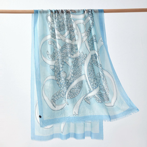 Custom Logo <strong>Designer</strong> Winter Fine Spun Cashmere Scarves <strong>Shawls</strong> Women Warm Solid Color Leaf Pattern Long Tassel Woven Scarf - Product Image 2