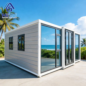 บ้านคอนเทนเนอร์สำเร็จรูปขนาด 40 ฟุต 20 ฟุต แบบขยายได้ ขายส่ง 1 2 3 4 5 ห้องนอน บ้านเคลื่อนที่หรูหรา ราคาพิเศษ - Product Image 1