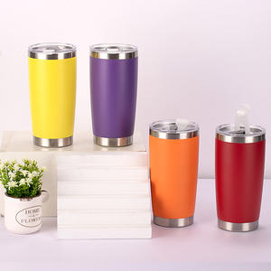 Gobelet isotherme en acier inoxydable 20 oz avec logo gravé sur mesure |   Tasse à café isotherme pour voyage en plein air avec double paroi sous vide pour cadeau et promotion - Product Image 1