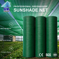 Donkergroene, heavy-duty HDPE warp gebreide, UV-bestendige, scheurbestendige schaduwdoek voor bescherming van groenteteelt in kassen